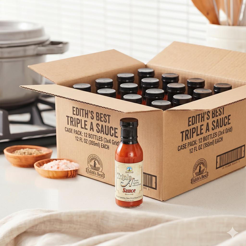 Edith's Best Triple A All Purpose Sauce - Case of 12