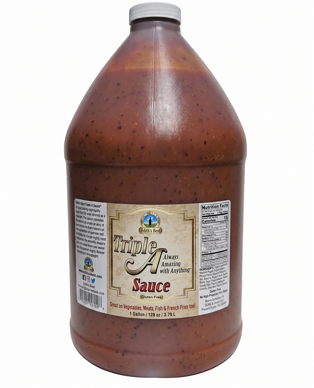 Edith's Best Triple A All Purpose Sauce - Gallon